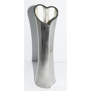 Lenox Silver Tone Heart Vase 8" Wreath Backstamp Wedding Anniversary Gift Vintag